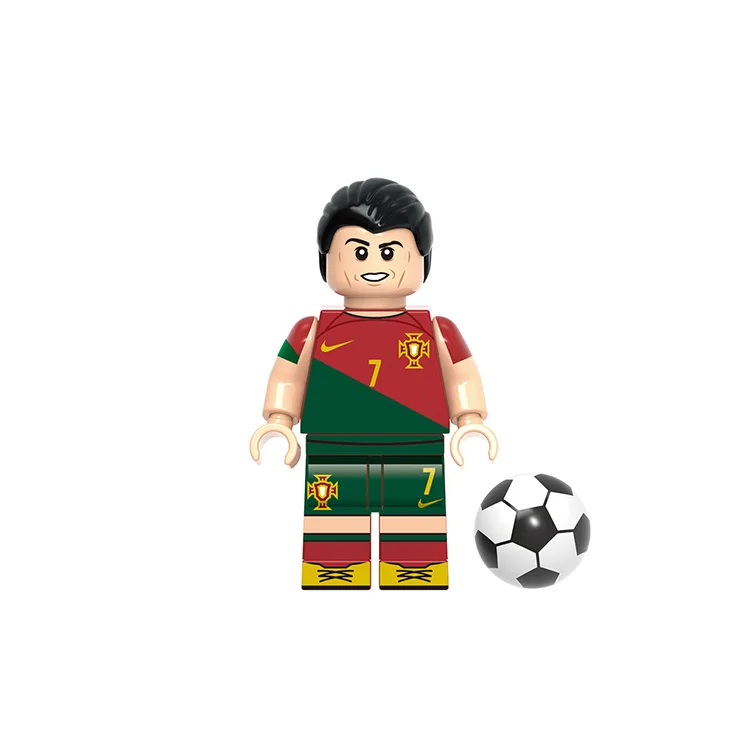New Football Stars soccer Figure Block Mini Characters Mini Building Block Figure Collect Toy