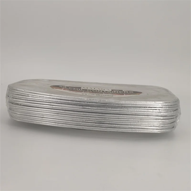 20 pack oval dishes aluminum platter oval foil pan for turkey Christmas household food serving