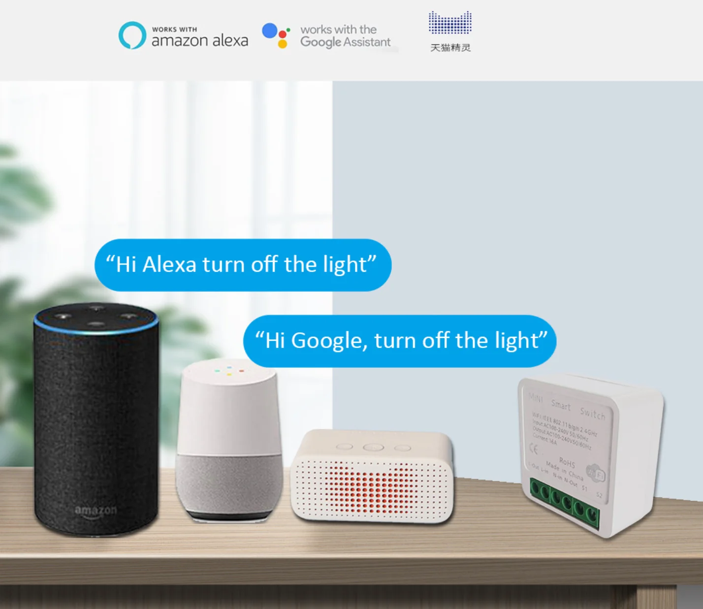 Tuya 2 Gang Wifi switch module inteligente  wifi relay