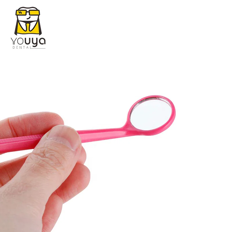 Disposable Dental Colorful Mouth Mirror Colored Anti Fog Dental Mirror, Magnifying Dental Mouth Mirrors