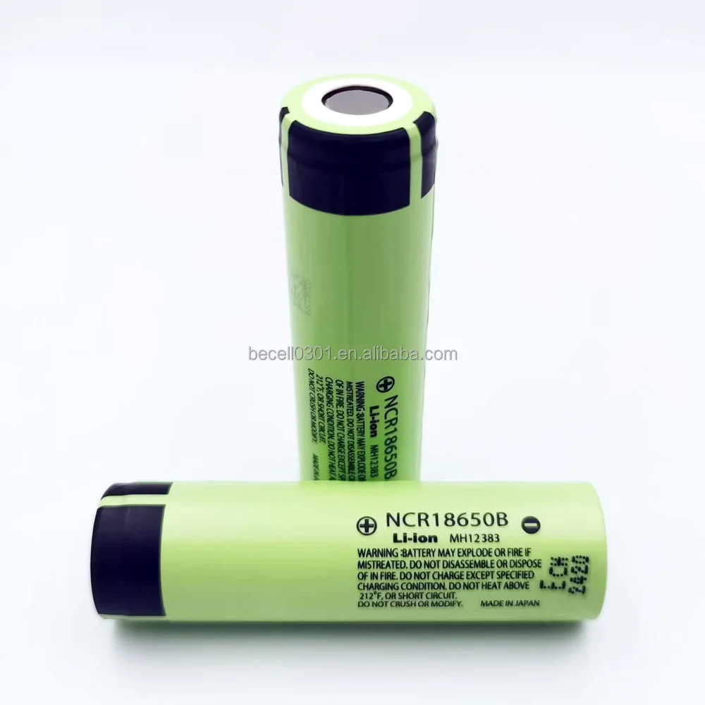 High Capacity Lithium Battery 18650 3400mah 3.7v Ncr18650b Panas0nic 3.6v Batteries For Ebike Flat Top Ncr18650b Battery