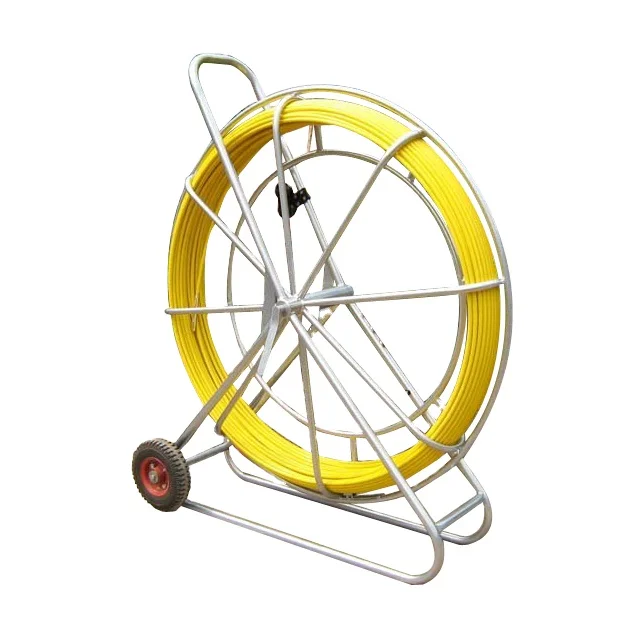 Underground High Strength Sewer Drain Pipe Conduit Fiberglass Push Pull Duct Rodder for Cable Inspection Pulling Laying