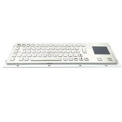 IP65 Panelmount Metal Stainless Steel Keyboard with Trackpad