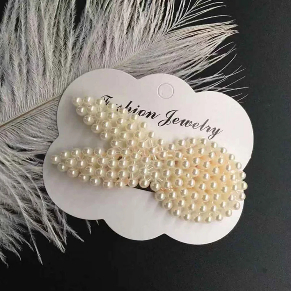 LDD03 Fashional Hair Accessories Jewelry 2021 Korean Pearl Korean Hair Clip  For Hair Accessories Clips