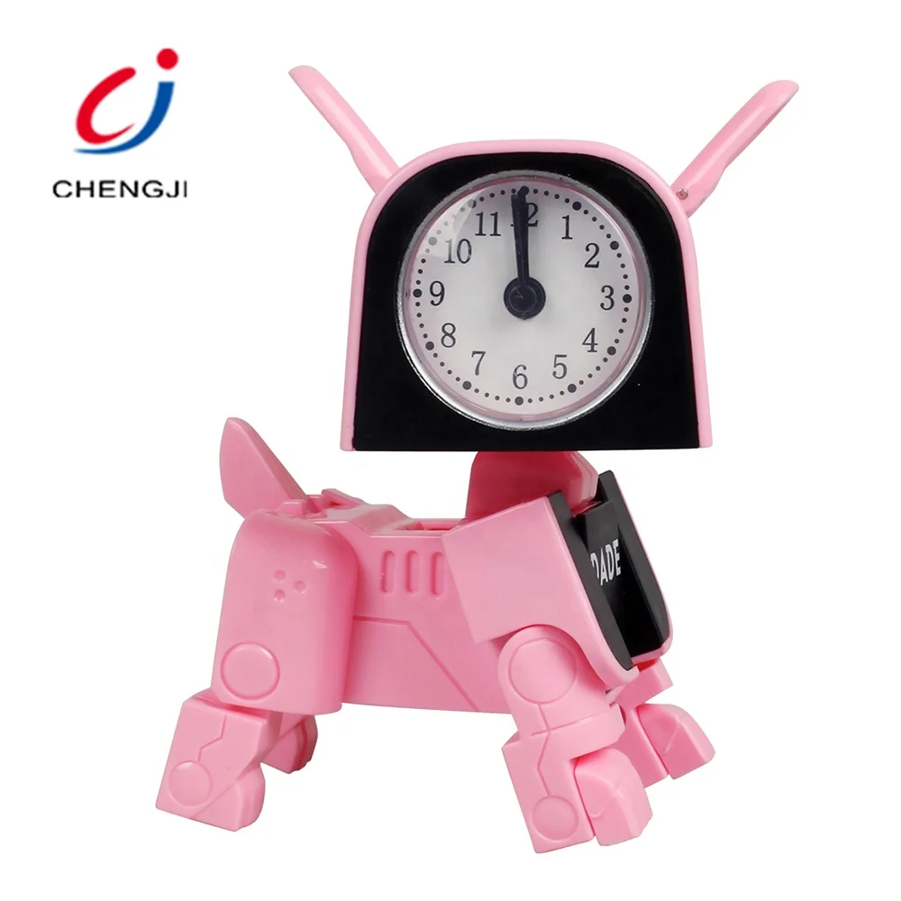 Creative fashion cheap smart indoor children small cartoon toy alarm clock