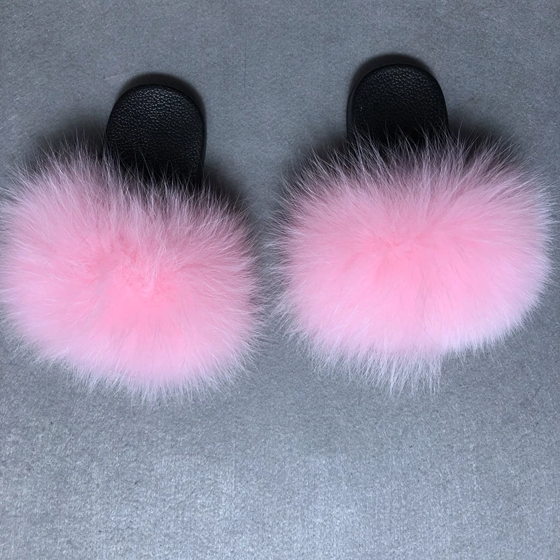  Hot Selling Fashion Comfortable Kid Real Fur Shoes Genuine Fox Children