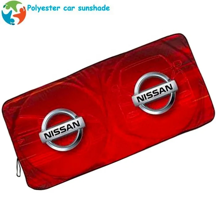 Best quality silver polyester car front sunshade  car parking windshield sunshade for car