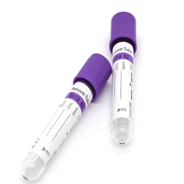High Quality Laboratory Glass or PET Material Vacuum Blood Collection Tubes EDTA Tubes