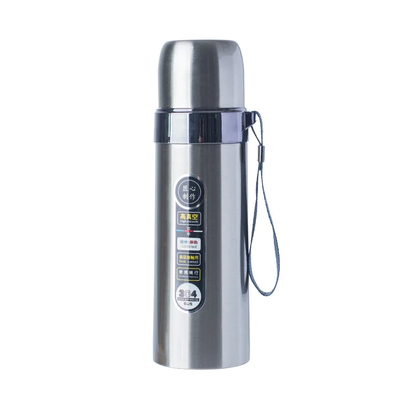 
550ml Thermos Double Wall Drinking Designed Stainless Steel Water Bottle With Lid 