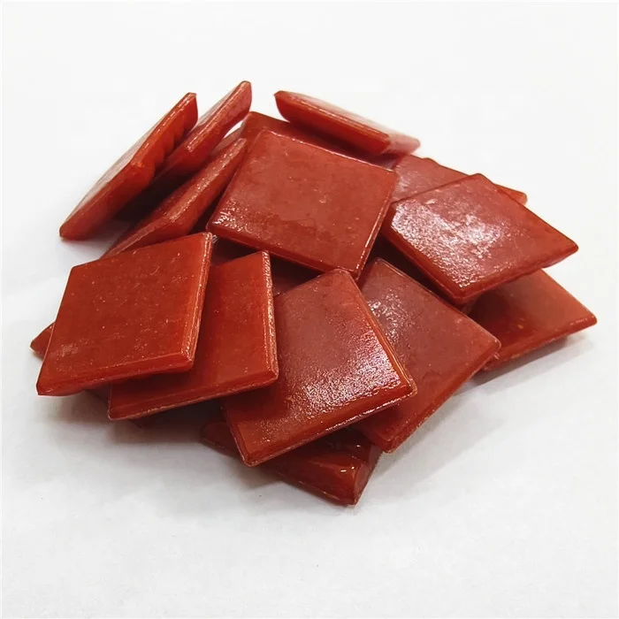 Factory 20x20mm hot melt quartz glass tile mosaic