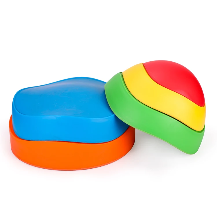 Factory Wholesale Children Balance Stepping Stone Kit Sensory Integration for Kids Balance Training