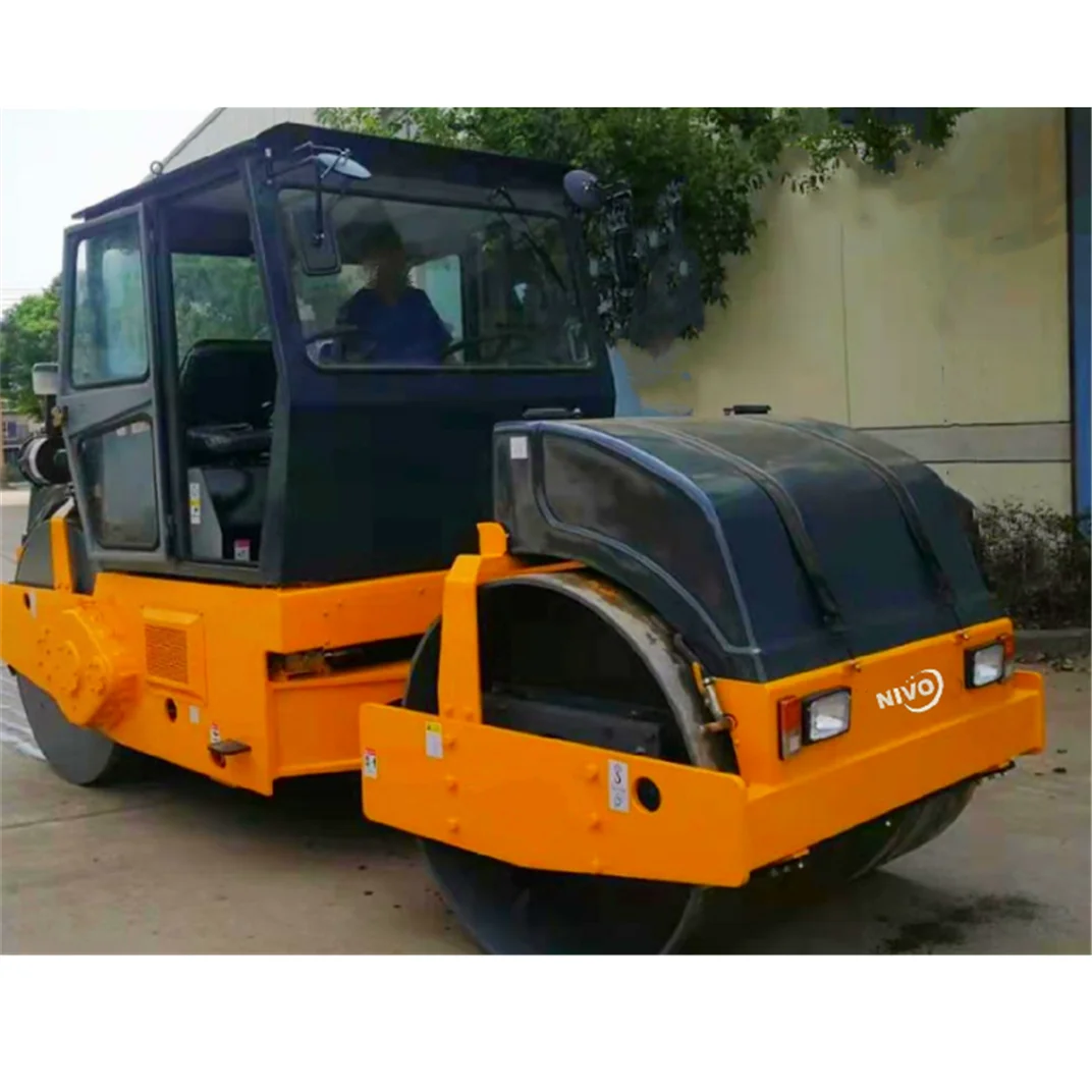 Nivo YN08J 8ton double drum road roller compactor economic two wheel tandem road roller or cabin A/C or parts