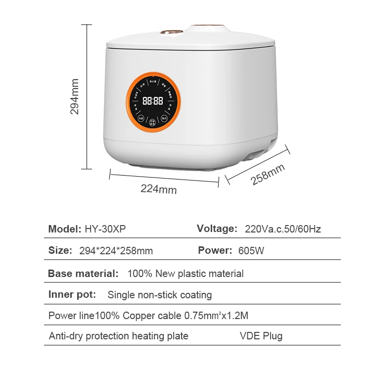 OEM Customized 3L home smart digital rice cooker electric