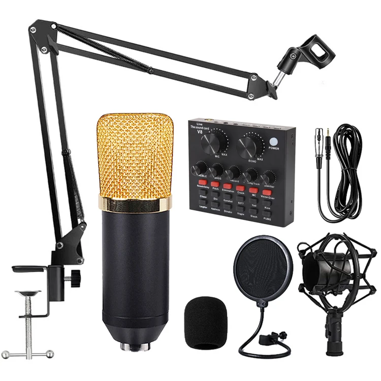 Professional3.5mm home studio recording microphone equipment  karaoke microphone
