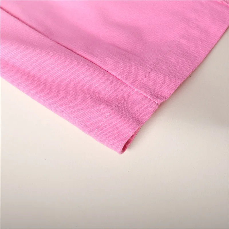 Fashion pink Oversized large grocery Women Weekend grocery 100% Canvas Shopping gym Tote handbag with embroidery logo