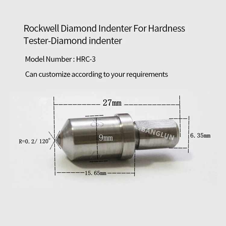 Hardness Measurement of Diamond Indenter of Rockwell Hardness Tester HRC-3