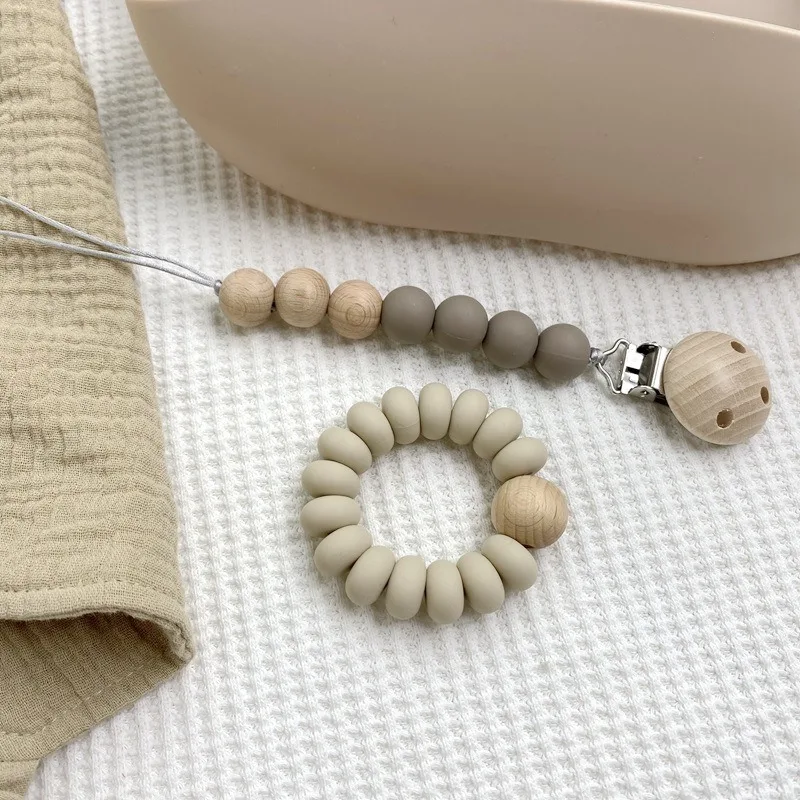 Teething Pacifier Chain Baby Rattle Toys Newborn Sleeping Towel Printed Bamboo Cotton Baby Gift Box Set Newborn