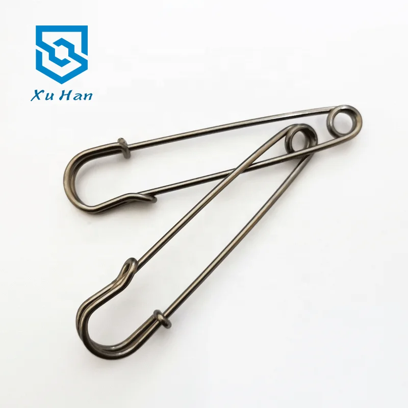 Wholesale high quality metal 3 inch extra large safety pin Customizable multicolor safety loop pin