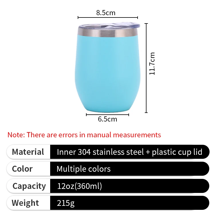 Hot Selling Coffee Tumbler Travel Logo Drinking Insulated 12OZ Eggshell Cup Mug for Business