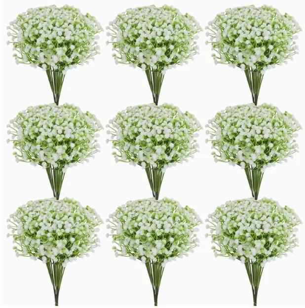 Babys Breath Artificial Flowers Wedding Party Home Garden Decoration White Gypsophila Bouquets
