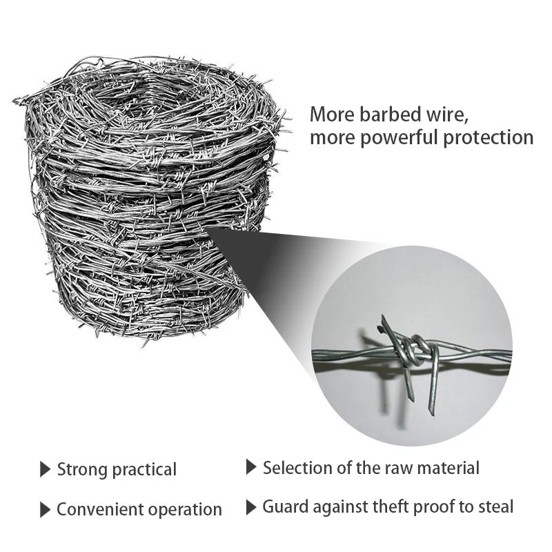 wholesale Galvanized Or Pvc Coated Razor Barbed Wire Cheap Barbed Wire