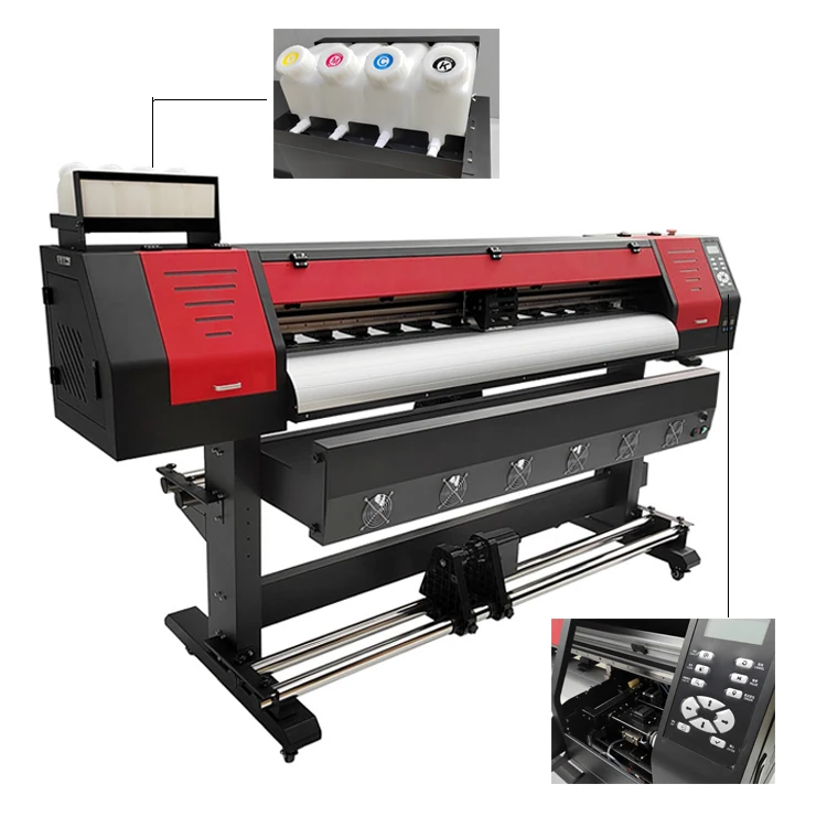 1.6m large format inkjet printer with 2 pcs xp600 print head eco solvent 4 colors fast shipping Guangzhou