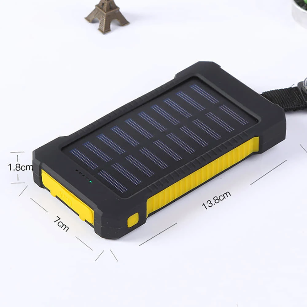 
Solar Power Bank 2600mah 5000mah 8000mah 12000mah 20000mah 30000mah 50000mah 