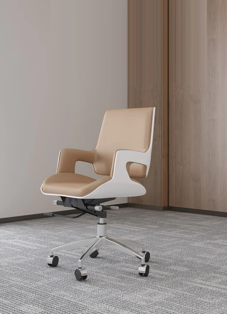 Короткие сзади компьютера кожаный чехол с крышкой вверх-вниз Регулируемый офисные кресла домашний офисный вращающийся стул