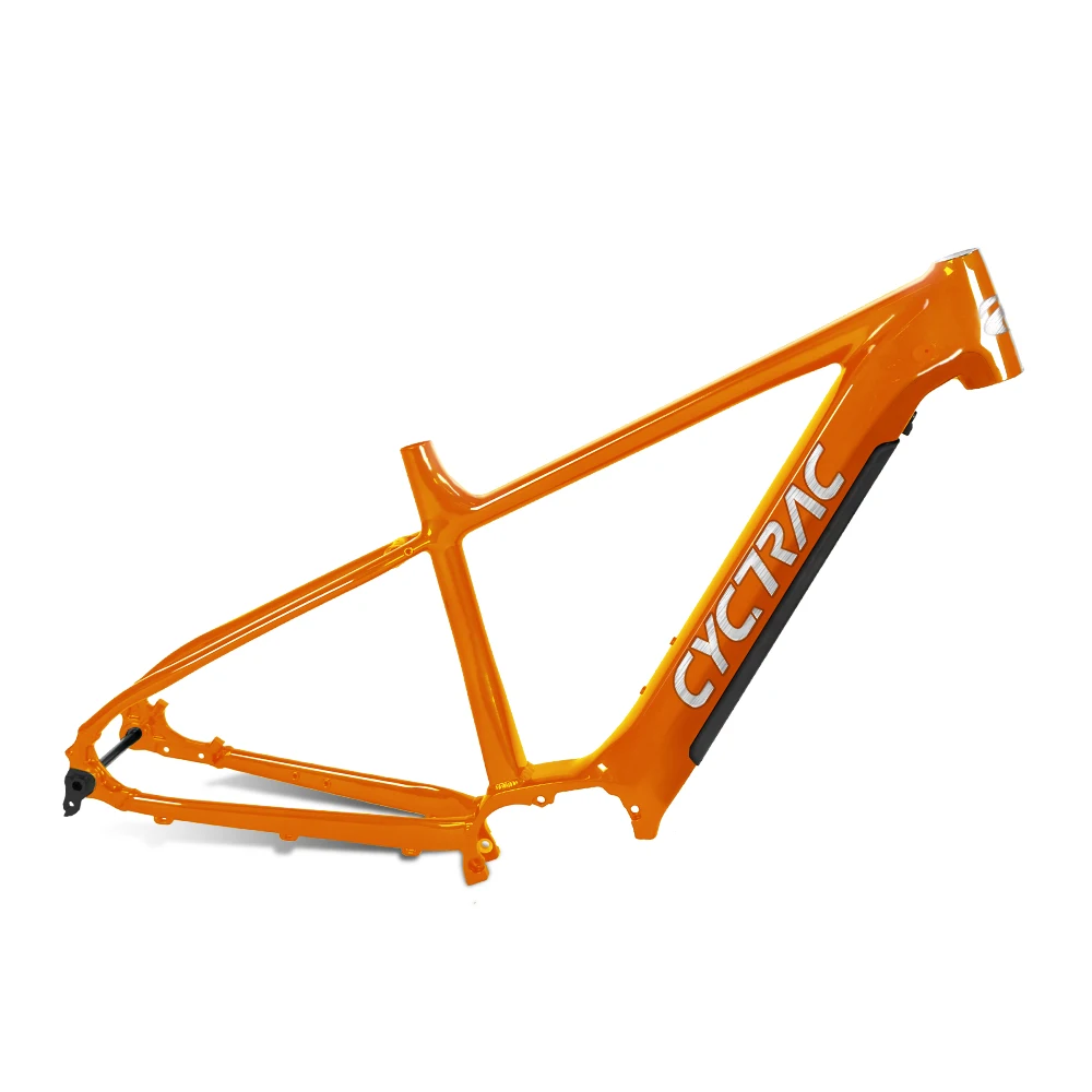 New Arrival Twitter Ebike Frame CYC-EM5 Mid Motor Electric Bicycle Frames 29er Alu Alloy eMTB Frame with Battery and motor kits