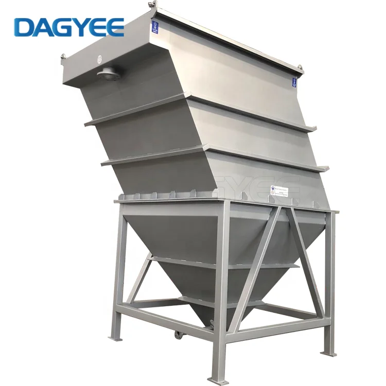 Inclined Separator Controlling Sludge Compact Lamella Plate Clarifier Automatic Scrapers