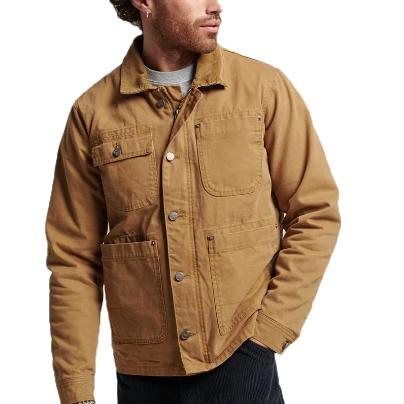 Custom Canvas Waxed Heavy Work Jacket Winter Jacket Casual Woven Breathable Men Manufacturer Mens Workwear Jackets
