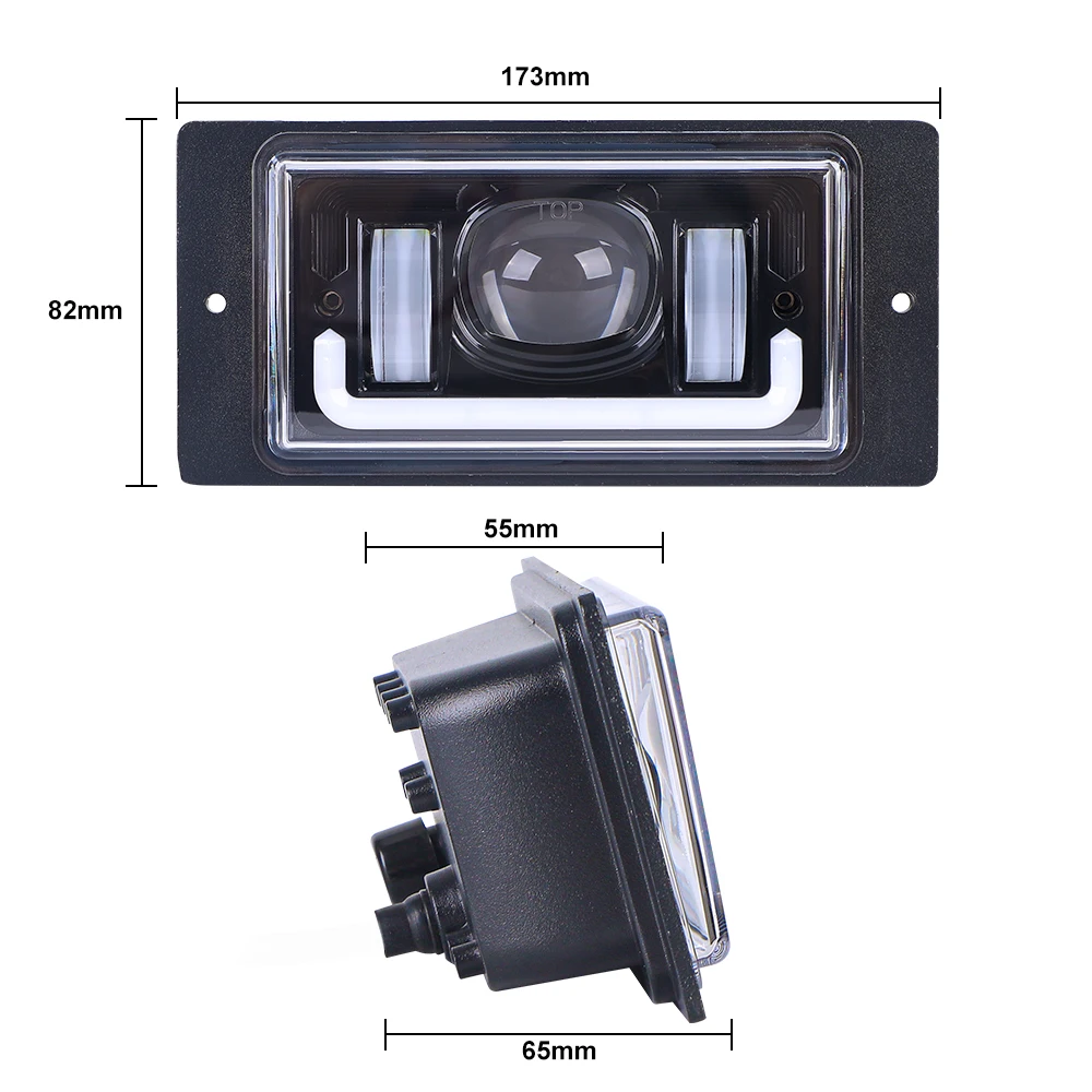 DRL Driving Lights White Foglamps For Lada VAZ 2111 2112 2113 2114 2115  For Chevrolet Niva 30w LED Fog Light