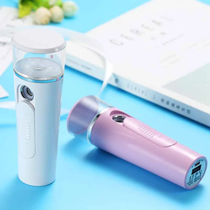 Handheld Mini Beauty Skincare Facial Steamer Mini Plastic Spray Water Replenishment Instrument Portable Facial Humidifier Spray