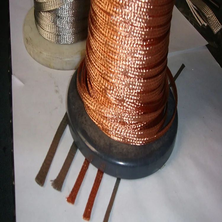 1MM--7000MM white flat copper braided wire with bare copper or tinned copper wire