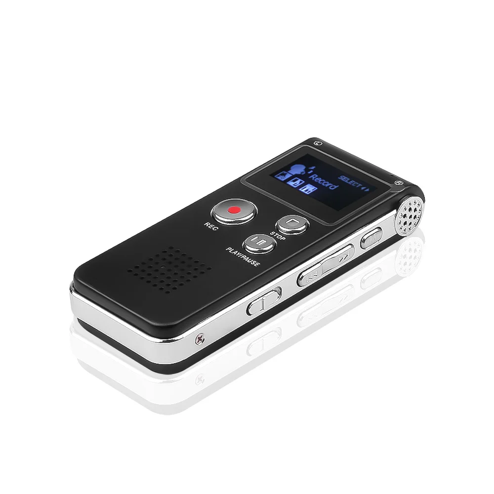 Multi - function Digital Voice 8G Professional Recorder With LCD Screen