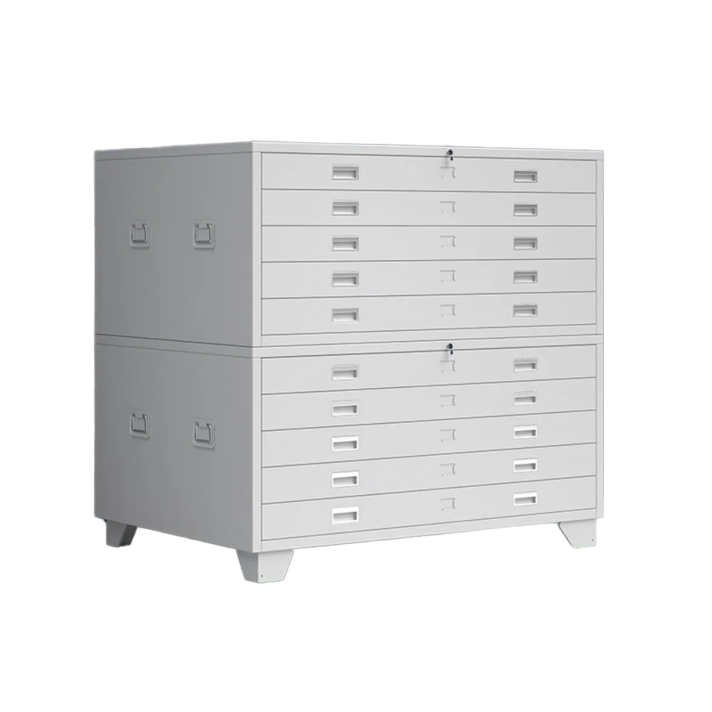 Modern 5-Drawer Steel A1 Size Large Paper Map Drawings Flat File Cabinet for Art School Hotel Architectural Design