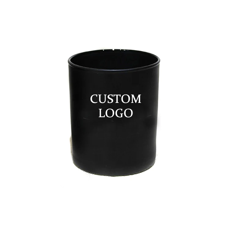 
custom logo printing black color spray black whiskey glass 