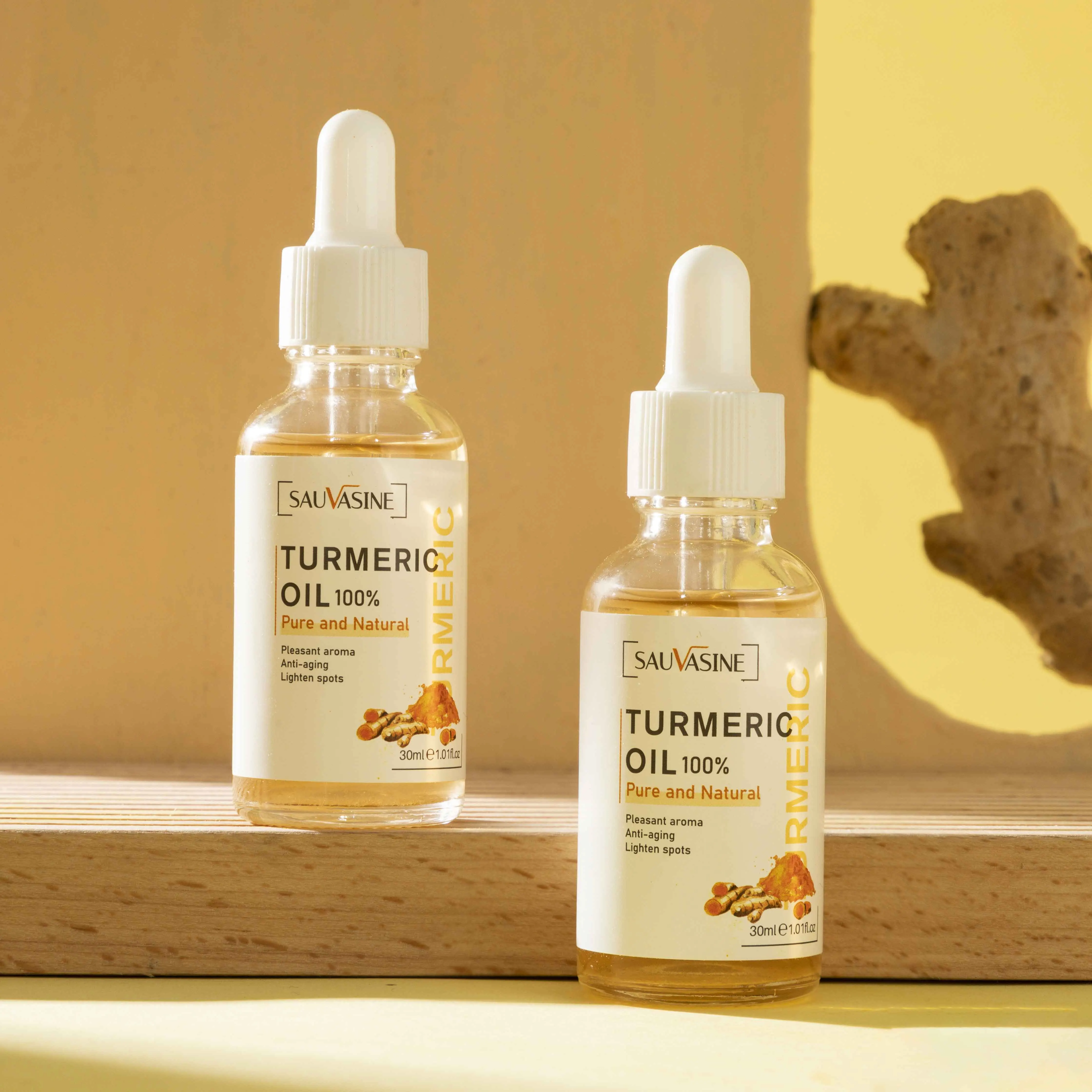 SAUVASINE Natural Bulk Vitamin C Pure Organic Fragrance Brightening Body Face Turmeric Oil Essential Oil