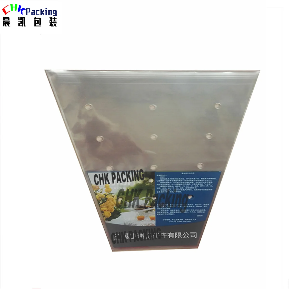 Customized plastic PE plant sleeve dried fresh green herb lettuce coriander parsley basil rosemary packaging for Vegetable