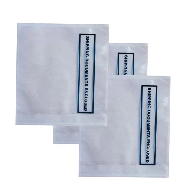 
Self adhesive open side loading packing slip envelopes 