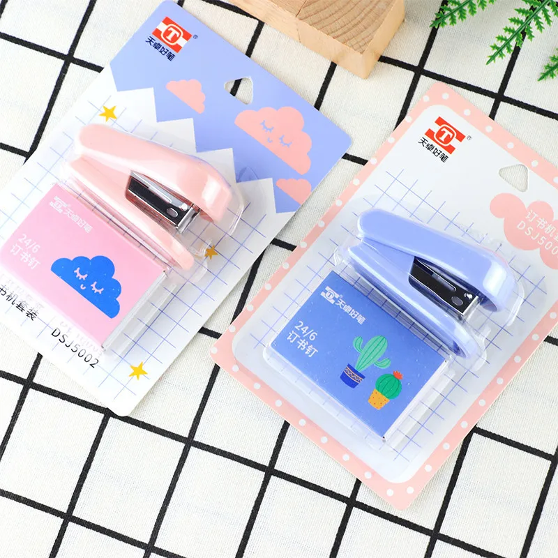 Multifunctional and Labor-Saving Stapler Colorful Metal Office Student Stapler Manual Book Paper Binding Stapler