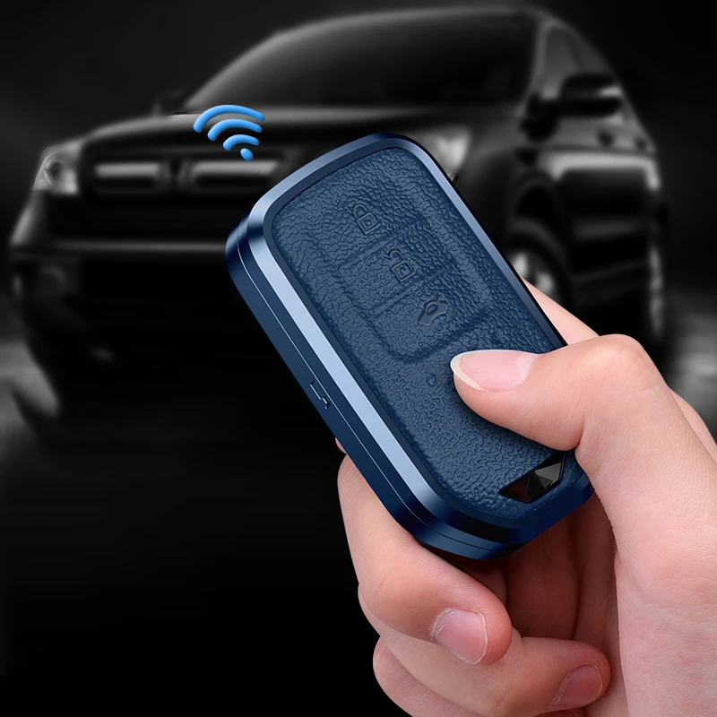 Personality Design Leather Luxury Car Key Case Cover For Honda