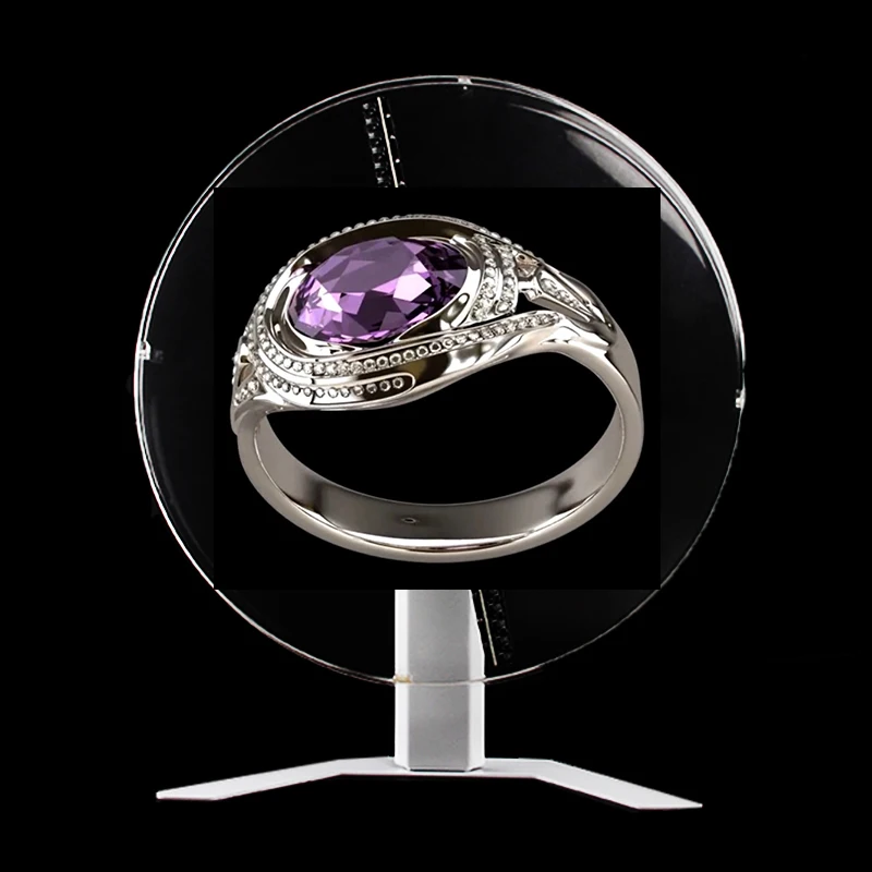 2019 Patent 3D Naked Eye Holographic Display Fan Hologram Advertising Machine Ultra Thin in the Air Program by Software