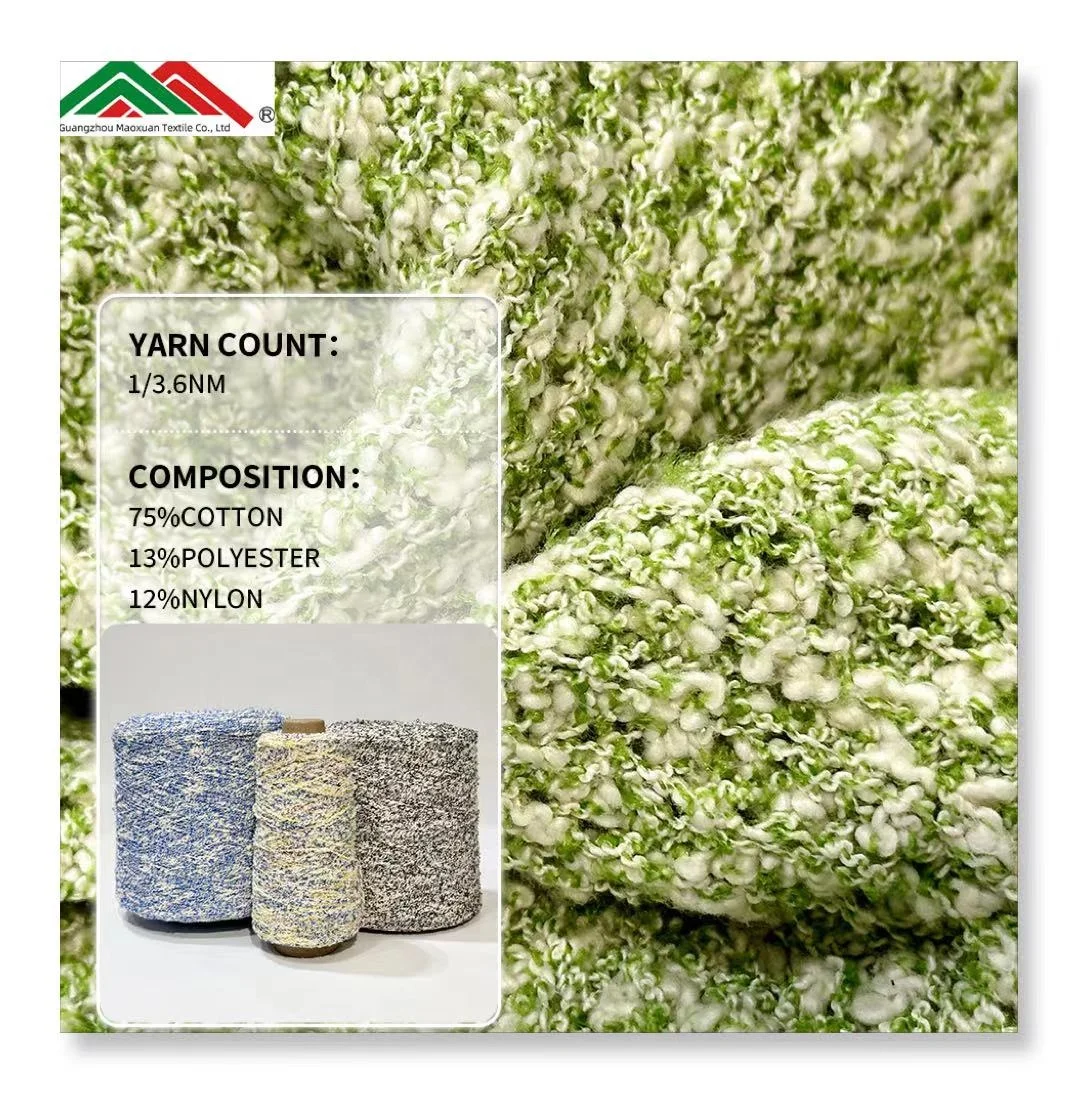 Cotton Polyester Nylon Blend Fancy Knot Soft Fluffy knitting Yarns Wholesale Blended knit Yarn