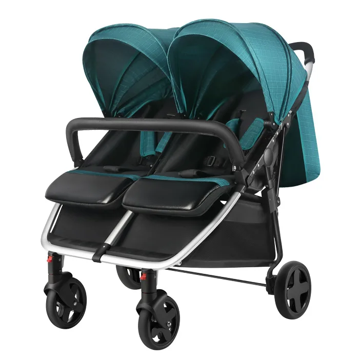 2021 Best Selling Child OEM Folding Good Baby Double Stroller Twins Baby Carriage