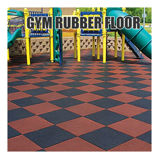 
Synthetic EPDM SBR granulated Interlocking outdoor playground rubber tiles flooring 