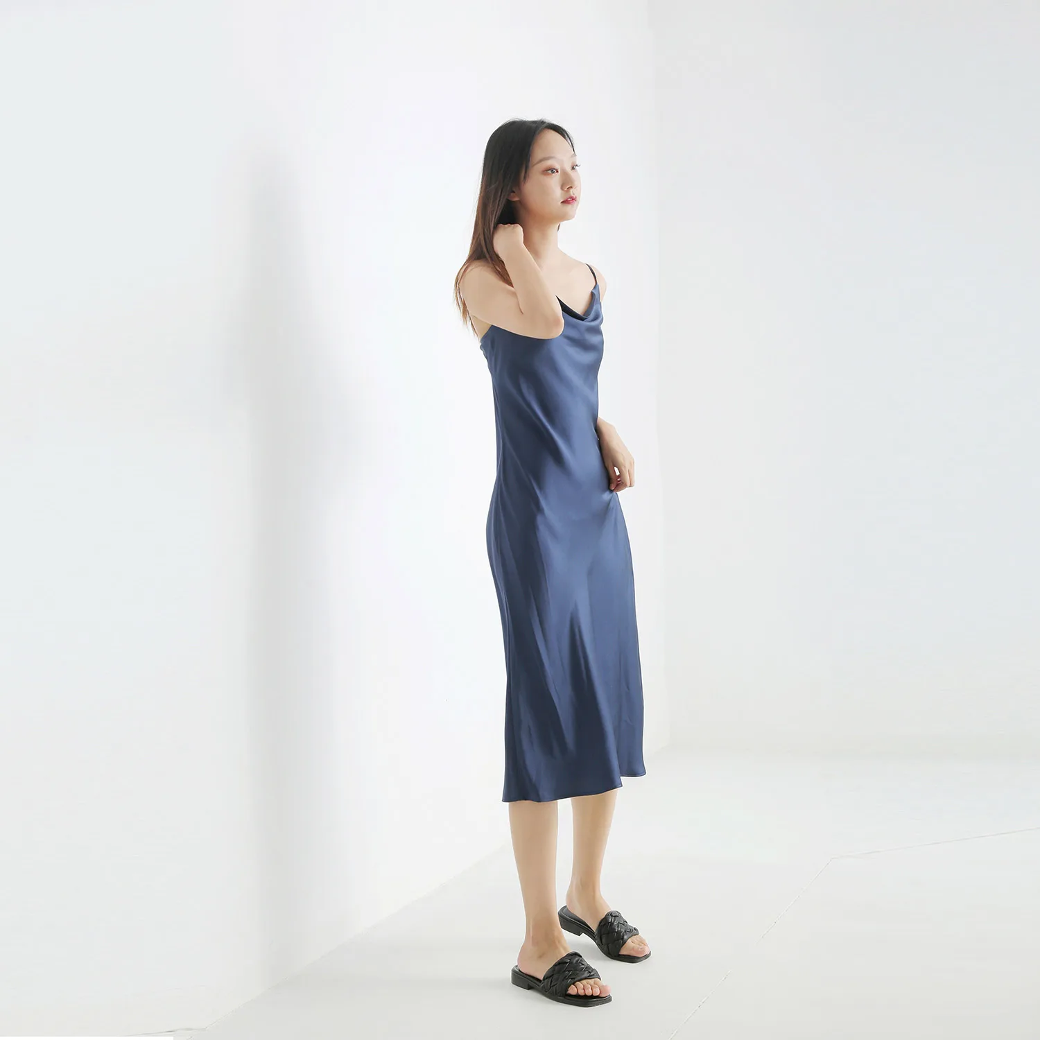 Оптовая продажа индивидуальная Корейская Шелковая пижама настоящая атласная пикантная шелковая Летнее шелковое