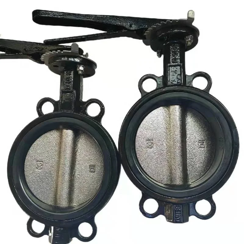 PN16 150LB valve butterfly  WCB cast steel soft sealing wafer butterfly valve