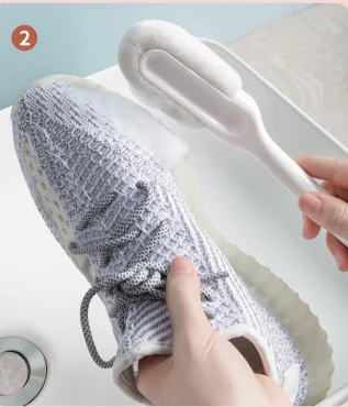 Multi-function soft wool shoe brush non-damaging shoe washing brush long handle household multi-function shoe brush