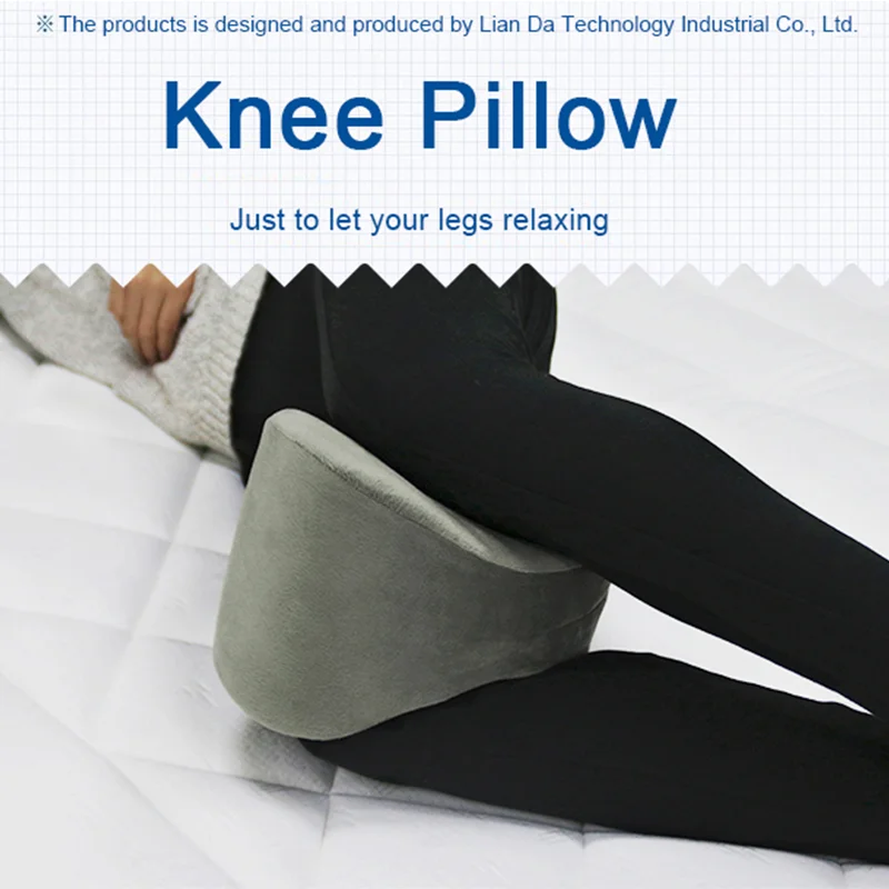High Quality Cheap Design Custom Logo Orthopedic Relief Memory Foam Knee Leg Pillow